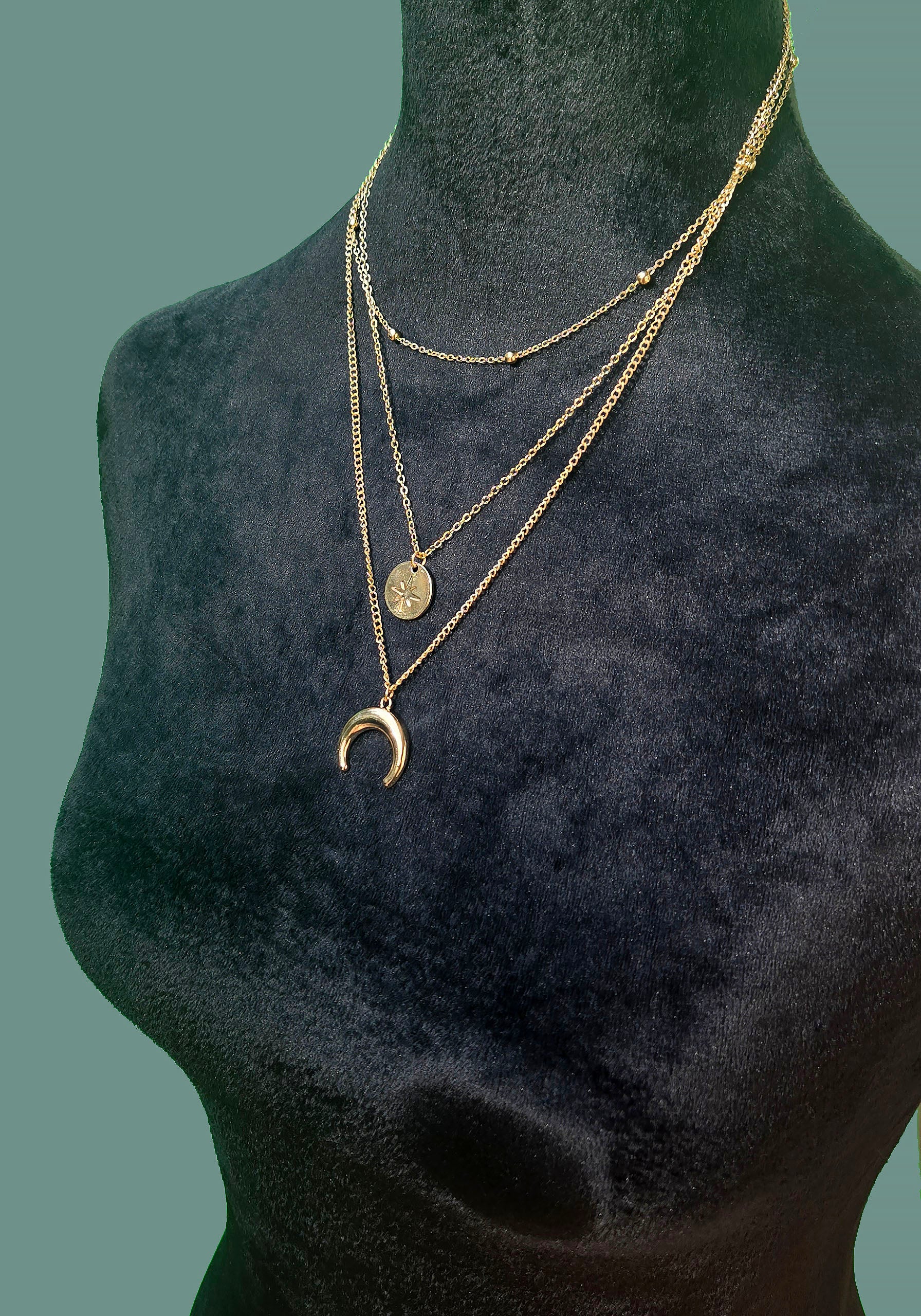 Moon Knight Layered Necklace
